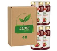Premium Fruit Preserve - Strawberry Jam 430g - No Added Sugar - Compatible with Stute By Luxe Bitez (Pack of 4)