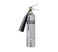 Premium FSS UK 2 KG CO2 FIRE EXTINGUISHERS. Chrome Polished. CE Marked. Ideal for Homes Kitchen Workplace Offices WORKSHOPS Warehouses GARAGES Hotels Restaurants