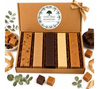 Premium Fudge Gift Set - 5 Assorted Full Size Fudge Bars Including Rum and Raisin Fudge, Clotted Cream, Chocolate, Vanilla & Salted Caramel | Fudge Hamper Gift Box for Men & Women