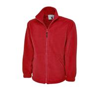 Uneek UC601 Premium Full Zip Micro Fleece Jacket 380GSM Red 2XL Colour 2XL