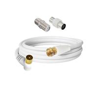 Premium FUNCTION Type Coaxial Cable 1m Shielded Transmission for Satellite Receiver HDTV Digital Box Additional Coincident Cable