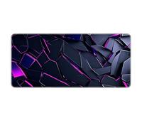 Premium Gaming Mousepad Geometric Shape Design Keyboard Mat High Precision Micro Textured Cloth Anti Slip Base Heavy Duty PC Workstation Home Office Accessories 700x300mm