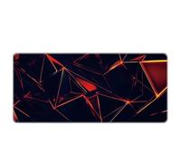 Premium Gaming Mousepad Geometric Shape Design Keyboard Mat High Precision Micro Textured Cloth Anti Slip Base Heavy Duty PC Workstation Home Office Accessories 700x300mm