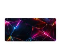Premium Gaming Mousepad Geometric Shape Design Keyboard Mat High Precision Micro Textured Cloth Anti Slip Base Heavy Duty PC Workstation Home Office Accessories 700x300mm