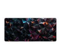 Premium Gaming Mousepad Geometric Shape Design Keyboard Mat High Precision Micro Textured Cloth Anti Slip Base Heavy Duty PC Workstation Home Office Accessories 700x300mm