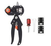 Premium Garden Grafting Shears Professional Grade Pruning Tool with 3 Interchangeable Blades for Fruit Tree Grafting and Plant Propagation (10113 Card Packing)