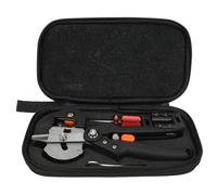 Premium Garden Grafting Shears Professional Grade Pruning Tool with 3 Interchangeable Blades for Fruit Tree Grafting and Plant Propagation (10113A Cloth Bag)