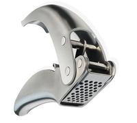 Premium Garlic Press Stainless Steel, No Need to Peel Garlic Presser, Heavy Duty Professional Grade Double Lever-Assisted Garlic Mincer with High Capacity Chamber- Easier Clean Garlic Crusher