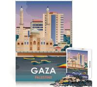 Premium Gaza Palestine Teenagers 1000 Piece Jigsaw Puzzle Think Smart Toy Bonding Time Smooth Cut Santa Wish List (50x75cm)