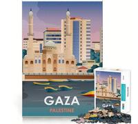 Premium Gaza Palestine Teenagers 1000 Piece Jigsaw Puzzle Think Smart Toy Bonding Time Smooth Cut Santa Wish List (50x75cm)