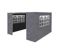 Premium Gazebo/Marquee Side Walls/Doors/Windows, Fits 3 x 3m Models - Grey - DG149