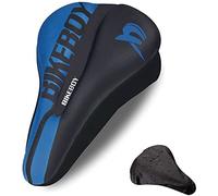Premium Gel Super Thick Extra Soft Bicycle Seat, Hollow and Breathable, Bike Saddle Cover with Water&Dust Resistant Cover