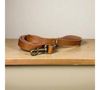 Premium Genuine Leather Dog Leash, Strong Training Lead (Tan)