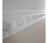 Premium GH19 Ceiling Coving Size 95x95mm | Decorative Georgian Cornice | Easy Install Crown Moulding 20 M | Paint-Ready Polystyrene Cornice | Waterproof Kitchen Bedroom Living Room | 10 Lengths