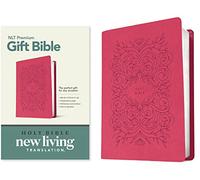 Premium Gift Bible NLT (Red Letter, Leatherlike, Very Berry Pink Vines)