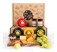Premium Gift Set | Cheese & Chutney Gift Box | 4 Luxury Truckle Cheese Selection & 2 Artisan Chutneys