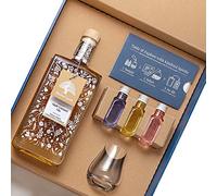 Premium Gin Tasting Pack | Craft Gin Discovery Pack | 3 x 20ml + 500ml Bottle | Explore the Britains Best Small Batch Distillers (Apple Caramel Gin)