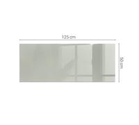 Premium Glass Floor Protector for Fireplaces Color Gray-Green Square Rectangular