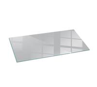 Premium Glass Hearth Protector for Wood Burners Light Grey Colour 125x50 cm