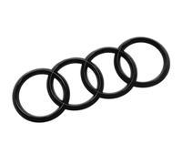 Premium Gloss Black Audi Rings Trunk Lid Badge Emblem for A1 A3 A4 S4 A5 S6 A6 - Self-Adhesive 7.59 x 2.65 in
