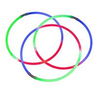 Premium Glow Necklaces - 50 pack Glowhouse Brand (Tri-Colour)