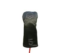 Premium Golf Club Head Cover Skull Pattern Fits All 1 3 5 Ut Hybrid Golf Equipment Black 5 One Size