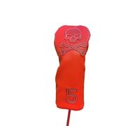 Premium Golf Club Head Cover Skull Pattern Fits All 1 3 5 Ut Hybrid Golf Equipment Red 5 One Size