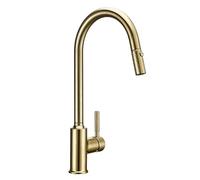 Premium Gooseneck Pull Out Kitchen Faucet Sink Mixer Tap and Cold Dual Rotation with Aerator for