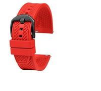 Premium-Grade rubber Watch Strap 21mm 20mm 22mm For SRP777J1New Band Diving Waterproof Bracelet Black Color(Red bk,20mm)