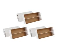 Premium Graded Shoe Box (3 Pack) Card Storage Holds 300 Toploaders & 100 Graded Cards - Graded Card Cardboard Box - Card Storage For Sports Gaming Baseball Basketball Football Cards - MADE IN USA