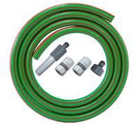 Premium Green Garden Hose 15M With Connector Set And Rotary Sprinkler
