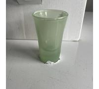 Premium Green Glass Shot Glasses, Set of 6, Individual Wrapped