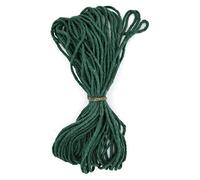 Premium Green Macrame Cord, 10 m / 32 ft of 5 mm Thick Natural Cotton Thread Yarn Macrame Rope for Wall Hangings, Plant Hangers, DIY Crafts, Home Decorations, Gift Wrapping (Hank)
