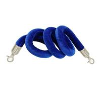 Premium Grey Apricot Velvet Rope - Durable Crowd Control Barrier for Queue Poles with Silver Clasps, Customizable Length (10ft/305cm) Ideal for Theaters & Events
