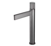 Premium Grey Waterfall Faucet - Modern Cold & Hot Basin Mixer Tap for Stylish Bathroom Sink Upgrade Sleek Washbasin Fixture for Contemporary Home Decor