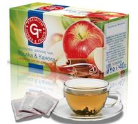 Premium GT Apple and Cinnamon Herbal Tea Bags Pack of 20 | Fruit Infusion Tea Bags | Eco-Friendly & Biodegradable Tea I Supports Digestion, Bloating, & Uplifts Energy I Hot or Iced Tea Bags