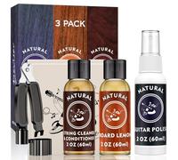 Premium Guitar Care 3-Piece Kit,Lemon oil,Polish,Guitar String oil,for guitar cleaning and maintenance