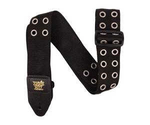 Premium Guitar Strap/Bass Strap - Hole Lotta Metal Silver