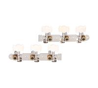 Premium Guitar Tuning Pegs, Dual Hole 3 in Line Tuning Keys for Classical Folk Guitars, Improve Sound Quality and Replace Old Pegs