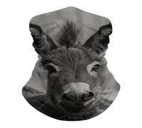 Premium Half Face Scarf, Hair Band A Donkey Pattern Decorative Neck Scarf for Outdoor Running Men