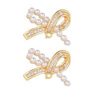 Premium Half Pearls Design Ear Clip Earphone Decorations Fit for Freeclip Earbud Clasps Charm for a Luxurious Look Fasteners Metal Pearls Accent Ear Clip Earphone Charms Perfect
