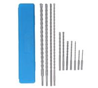 Premium Hammer Drill Bit Set 11Pcs Cemented Carbide High Speed Rotary Electric Hammer Drill Bits for Concrete Woodworking Metal Drilling Home Improvement Projects
