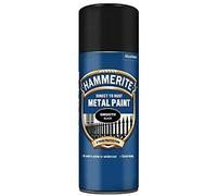 Premium Hammerite Direct To Rust Metal Paint Aerosol Smooth Black Finish 400ML