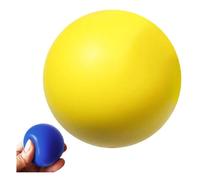 Premium Hand Exercise Balls, Mind & Body Stress Balls for Adults, Kids, Autism, Elastic Finger Strengthening Grip Ball for Hand Therapy, Arthritis, Attention Deficit (Yellow)