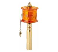 Premium Handheld Prayer Wheel - Buddhist Scripture Wheel with Six-Character Mantra