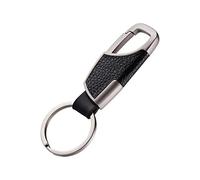Premium Handmade Car Leather Valet Keychain Key Organizer For Men Women by BAKUN, Home Key Chain Key Ring Key Holder(Nickel)