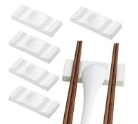 Premium Handmade Ceramic Spoon and Chopstick Rest, Fork Knife Holder Stand Dinner Tableware Table Decoration, Ceramic chopstick stand set of 6