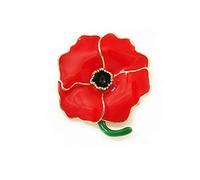 Premium Handmade Enamel Lapel Pin Brooch Badge ，Poppy Brooch Pin，Remembrance Day Memorial Gifts