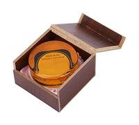 Premium Handmade Rosin, Light Strong Adhesion Rosin with Wooden Box for Professional Players, Beginners (Yellow) (Transparent)