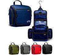 Premium Hanging Travel Toiletry Wash Bag for Men and Women - Large Toiletry Organizer - Waterproof Hygiene Bag with Metal Swivel Hook, YKK Zippers and 19 Compartments for Toiletries, Makeup, Cosmetics